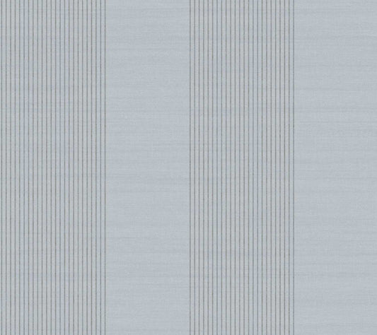 Ronald Redding Private Reserve Archer Stripe Wallpaper - Blue