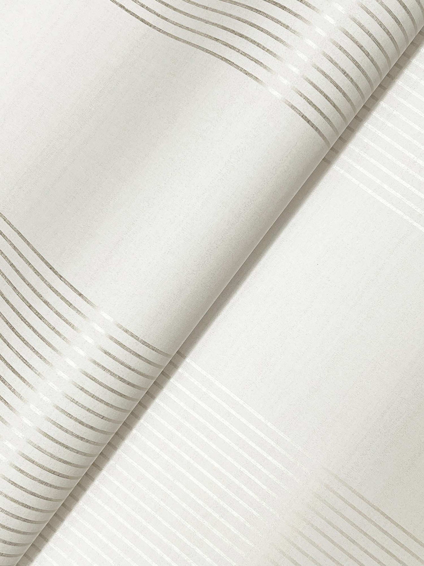 Ronald Redding Private Reserve Archer Stripe Wallpaper - White