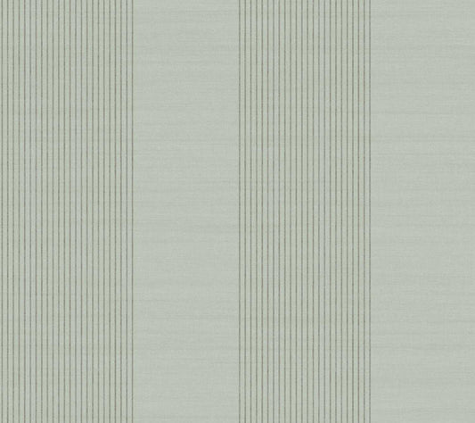 Ronald Redding Private Reserve Archer Stripe Wallpaper - Sage