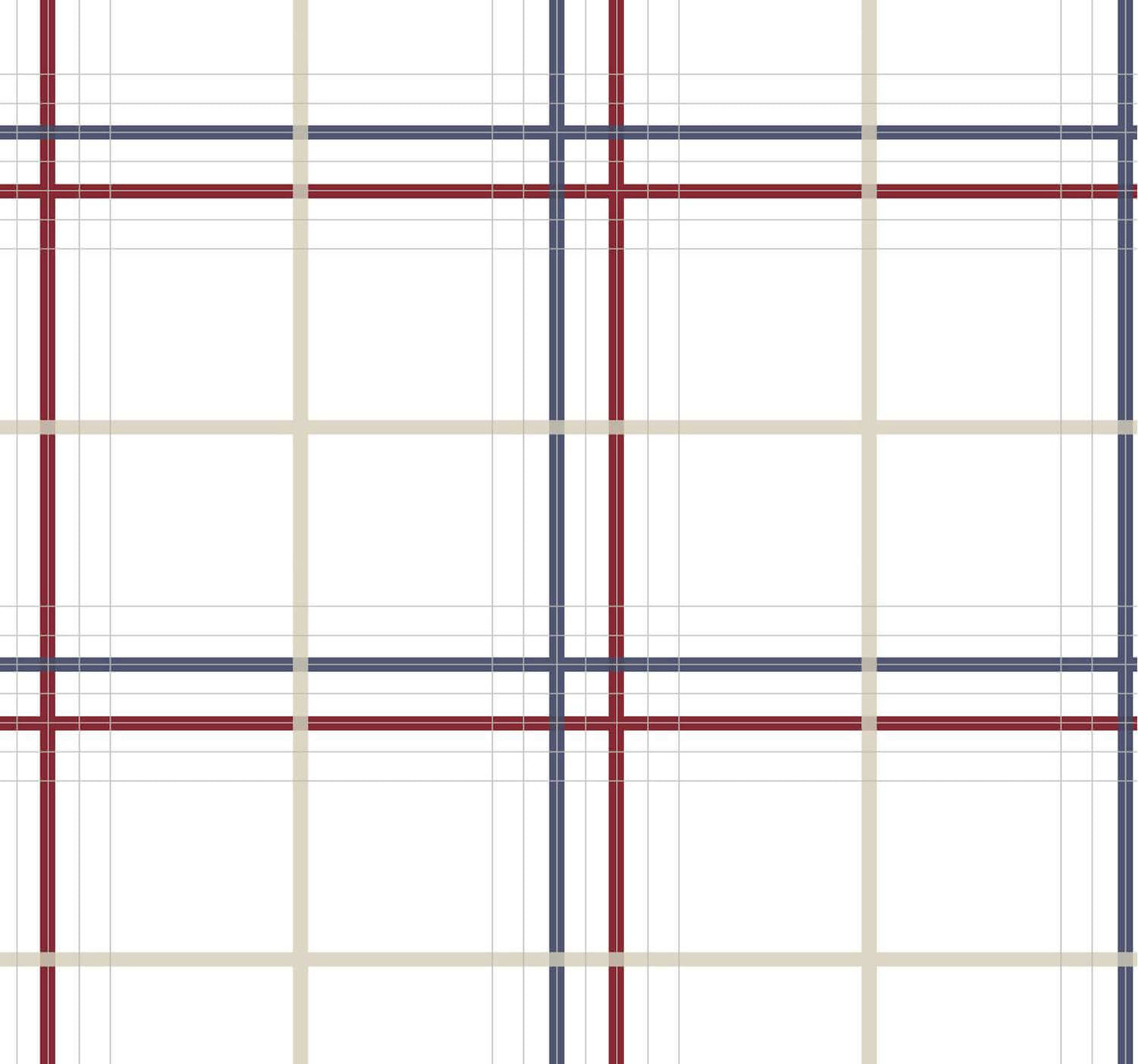Ronald Redding Private Reserve Lakeside Plaid Wallpaper - Red