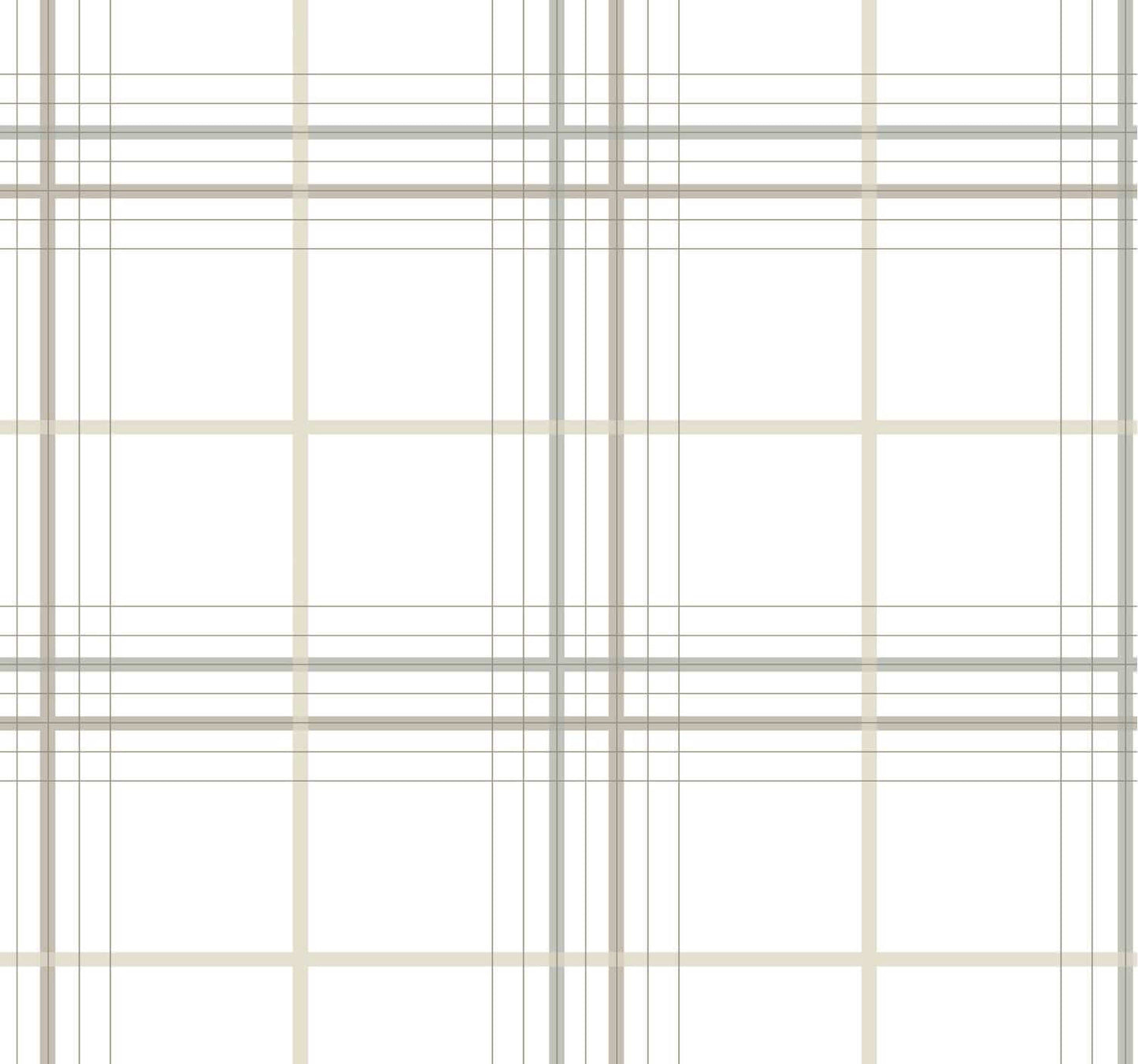 Ronald Redding Private Reserve Lakeside Plaid Wallpaper - White