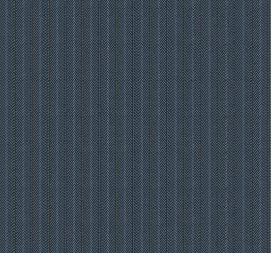 Ronald Redding Private Reserve Elkan Stripe Wallpaper - Navy