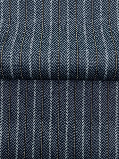 Ronald Redding Private Reserve Elkan Stripe Wallpaper - Navy