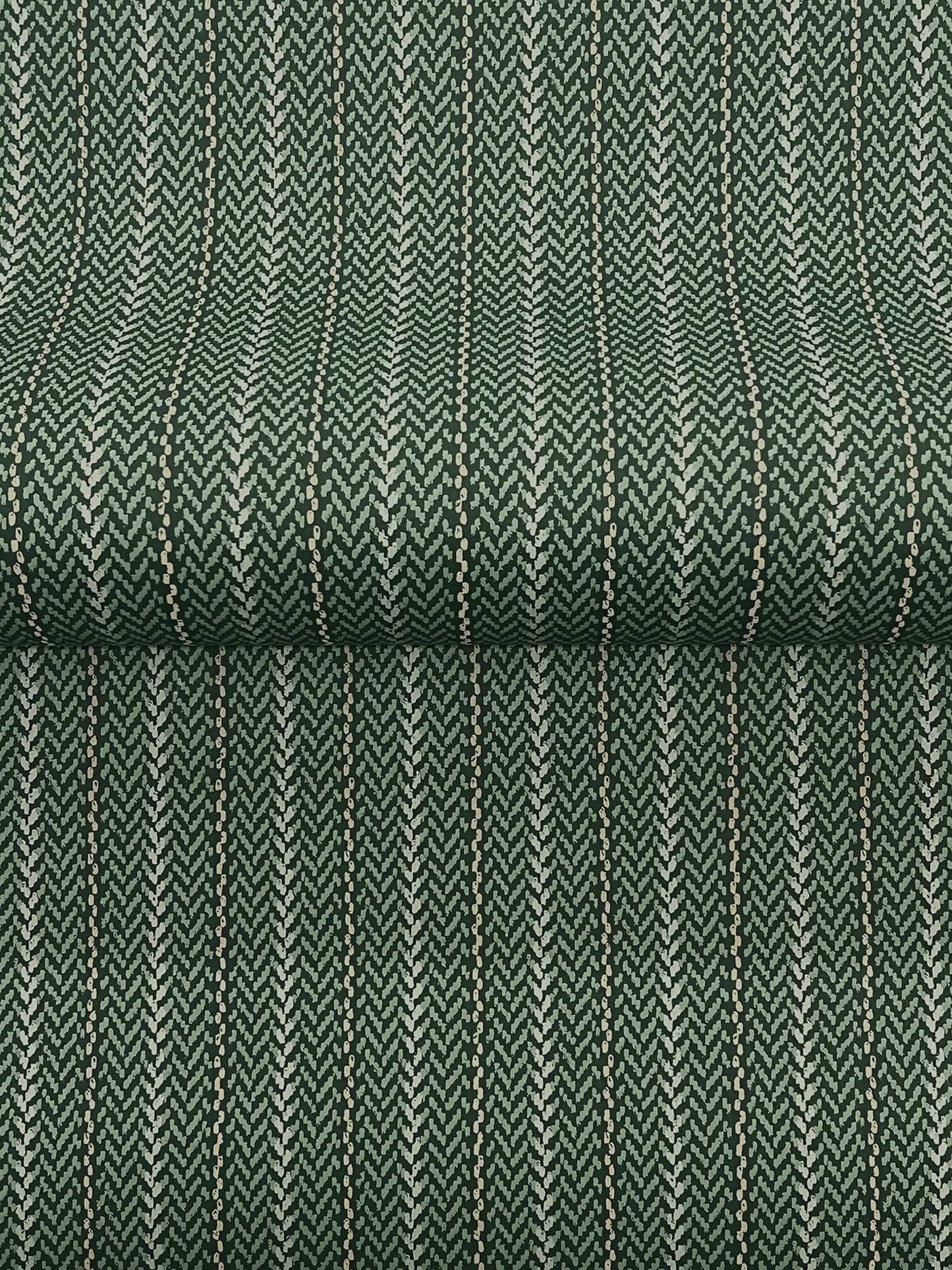 Ronald Redding Private Reserve Elkan Stripe Wallpaper - Green