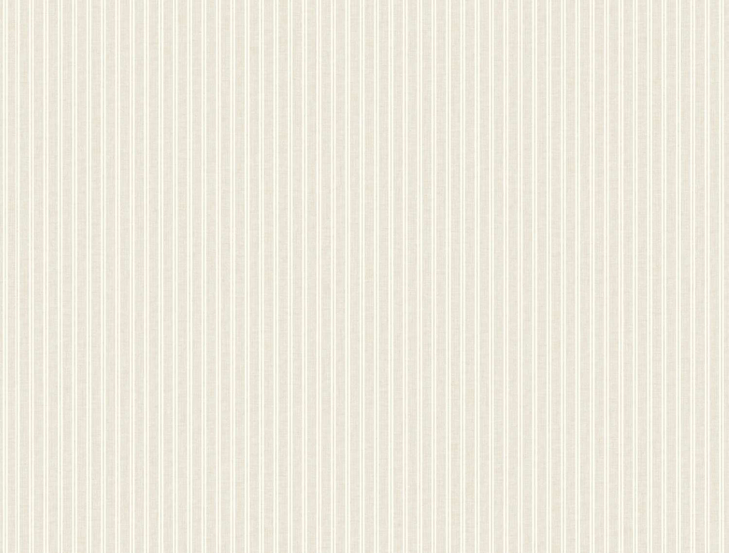 Ronald Redding Private Reserve Ticking Stripe Wallpaper Sample - Beige
