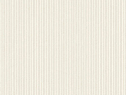 Ronald Redding Private Reserve Ticking Stripe Wallpaper Sample - Beige