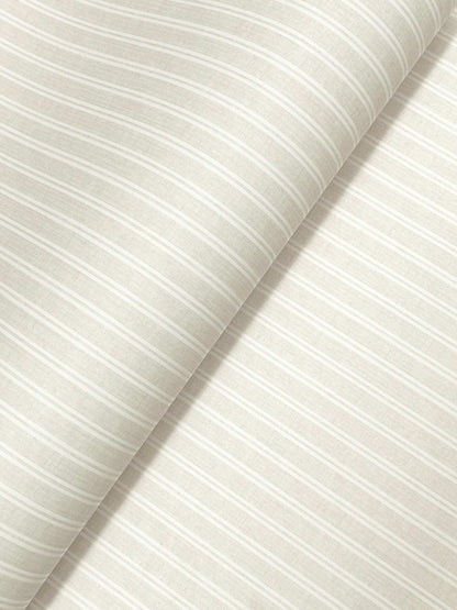 Ronald Redding Private Reserve Ticking Stripe Wallpaper Sample - Beige
