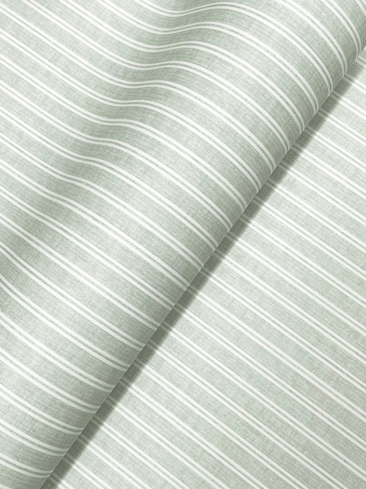 Ronald Redding Private Reserve Ticking Stripe Wallpaper - Sage