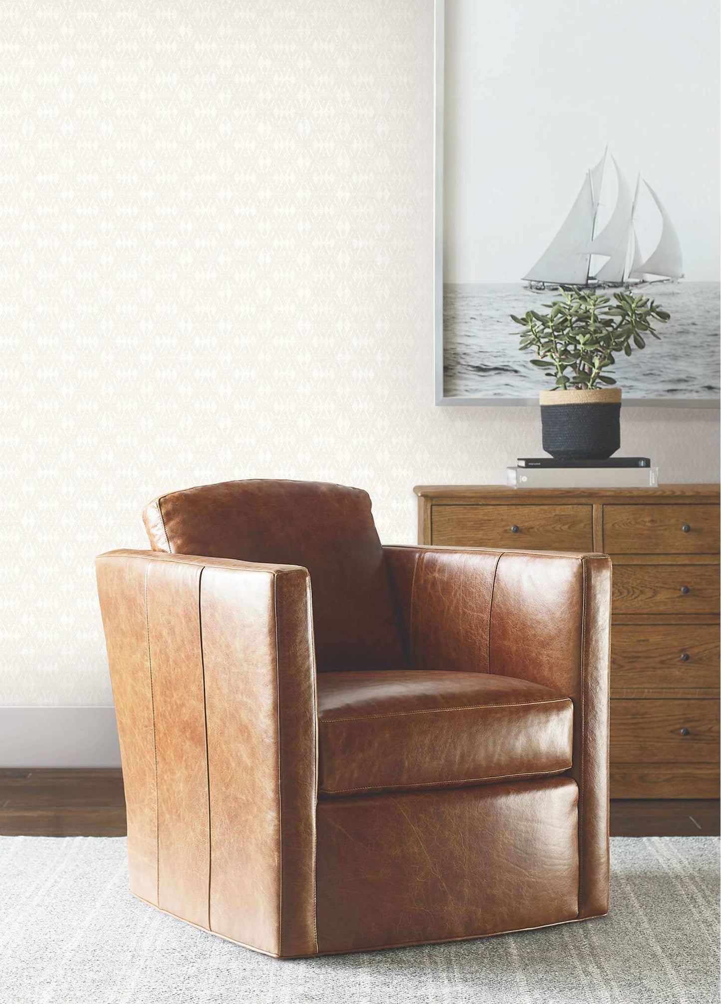 Ronald Redding Private Reserve Radcliffe Wallpaper - Beige