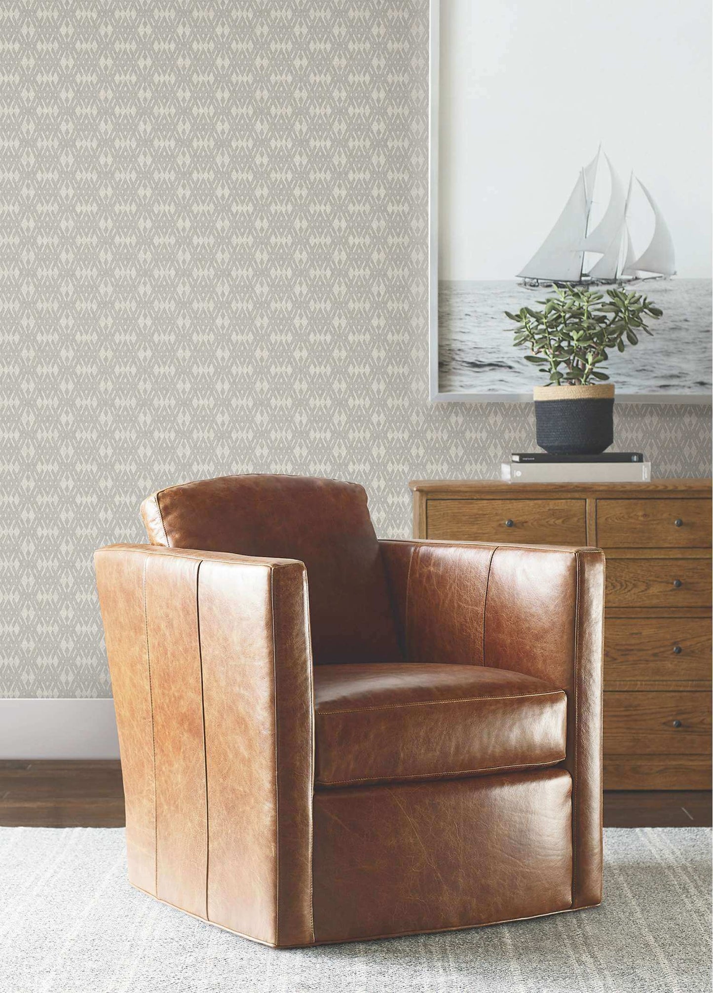 Ronald Redding Private Reserve Radcliffe Wallpaper - Grey
