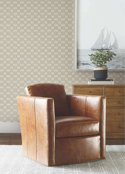 Ronald Redding Private Reserve Radcliffe Wallpaper Sample - Taupe