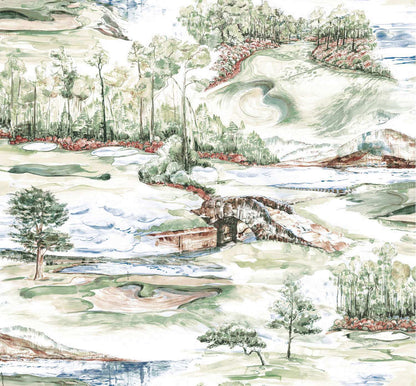 Ronald Redding Private Reserve Hole In One Wallpaper - Multicolor