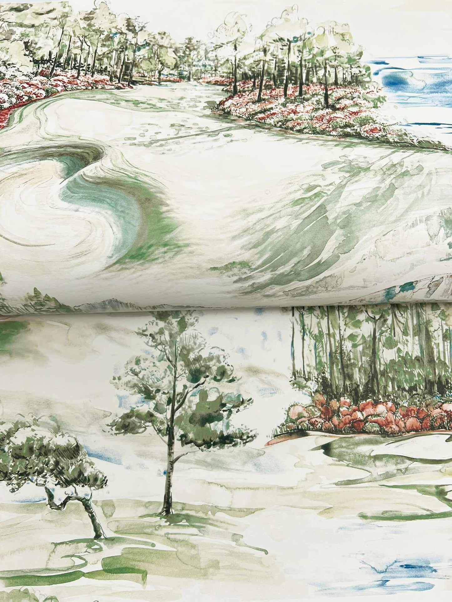 Ronald Redding Private Reserve Hole In One Wallpaper - Multicolor