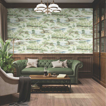 Ronald Redding Private Reserve Hole In One Wallpaper - Multicolor