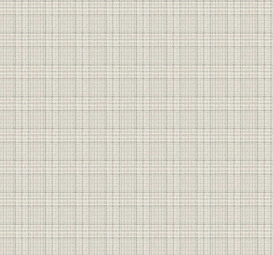 Ronald Redding Private Reserve Harrington Plaid Wallpaper - Neutral