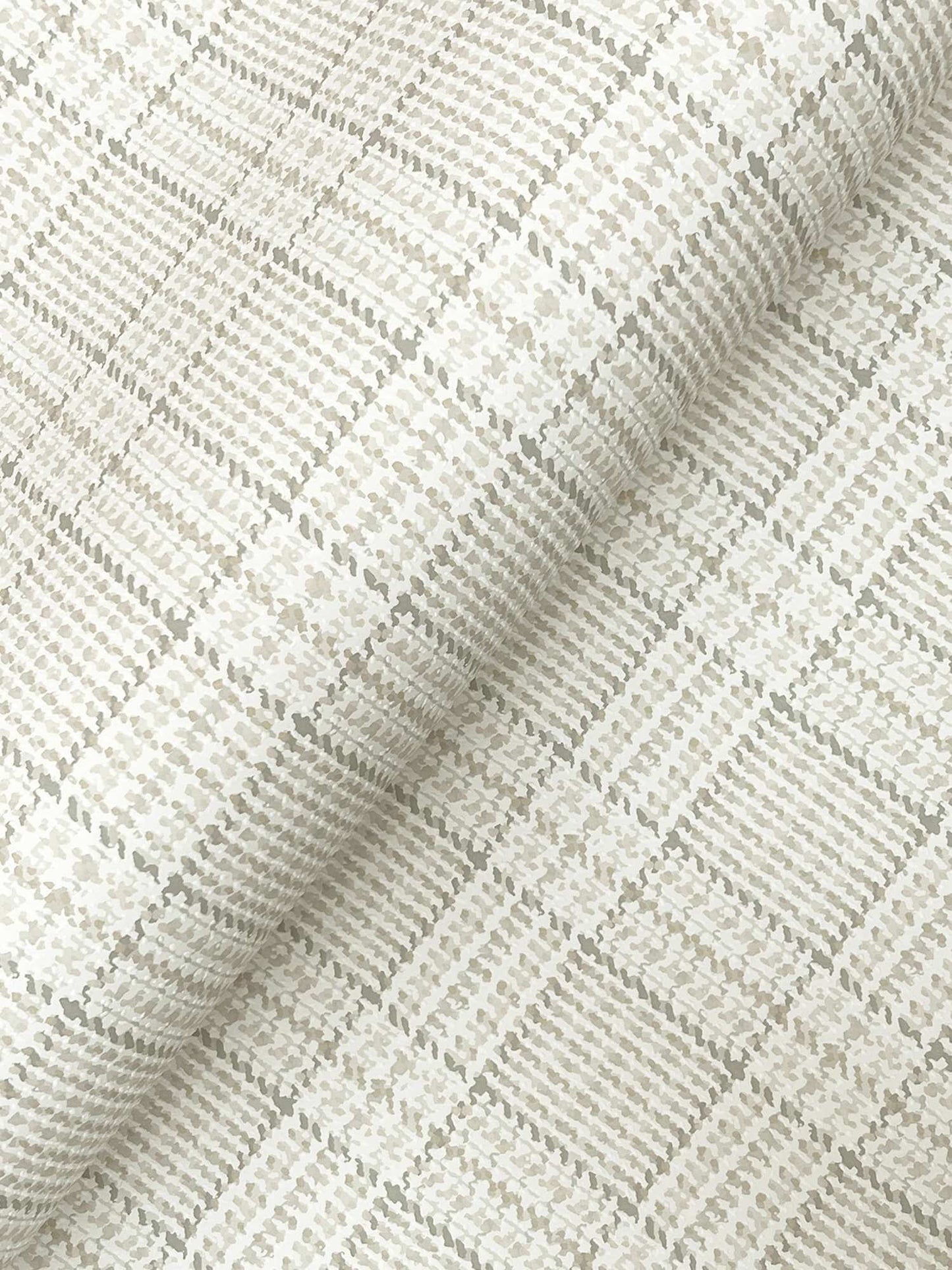 Ronald Redding Private Reserve Harrington Plaid Wallpaper - Neutral
