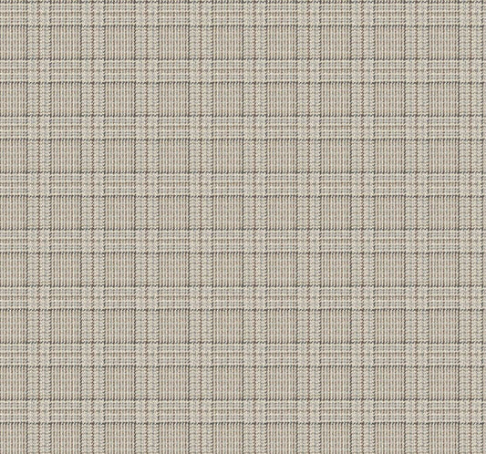 Ronald Redding Private Reserve Harrington Plaid Wallpaper - Light Brown