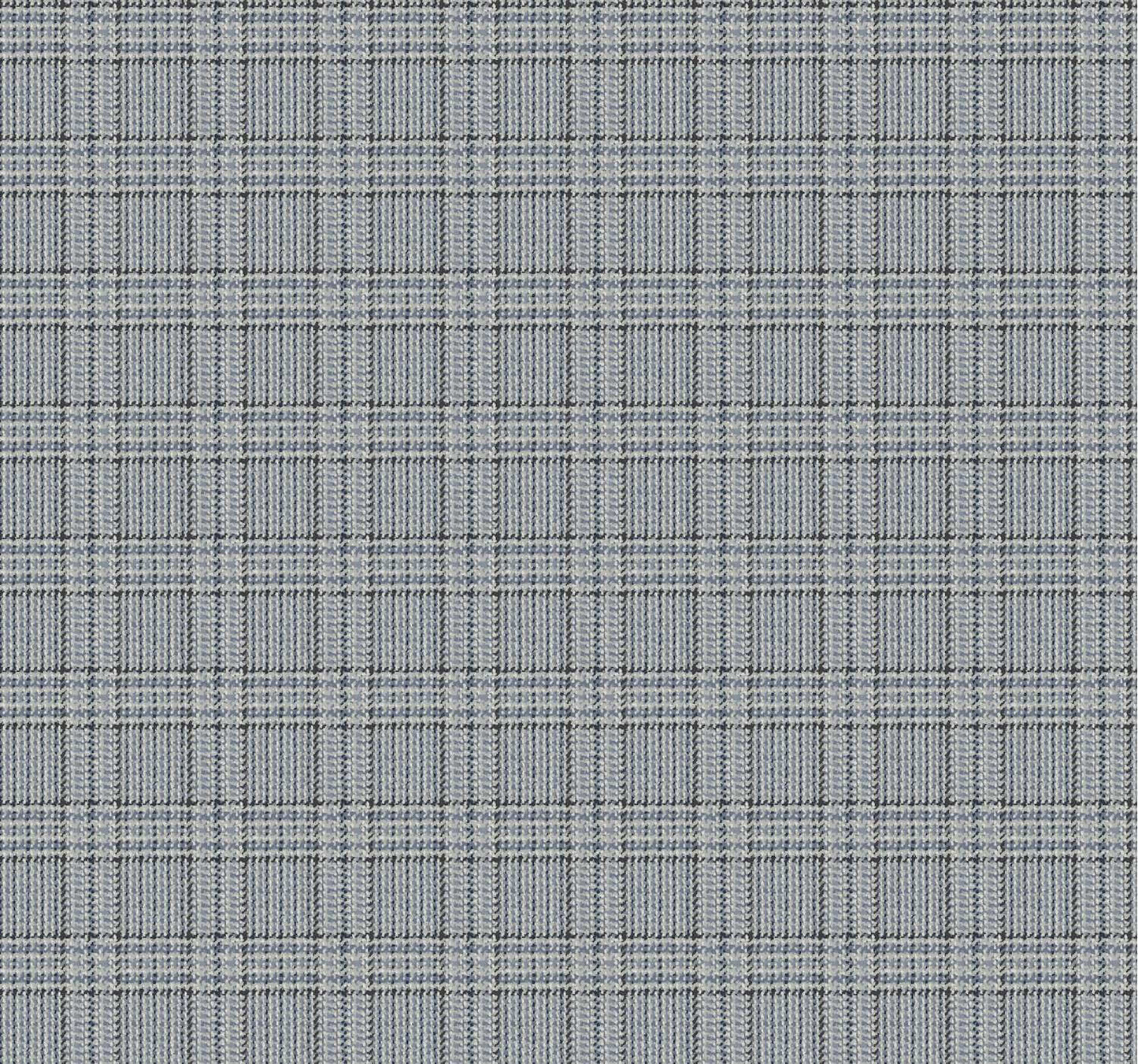 Ronald Redding Private Reserve Harrington Plaid Wallpaper Sample - Blue