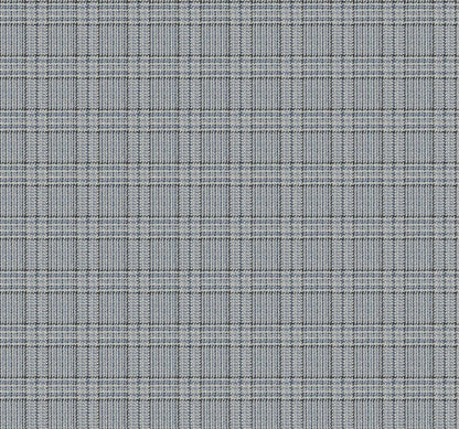 Ronald Redding Private Reserve Harrington Plaid Wallpaper Sample - Blue