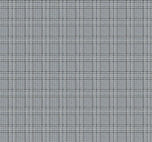 Ronald Redding Private Reserve Harrington Plaid Wallpaper - Blue