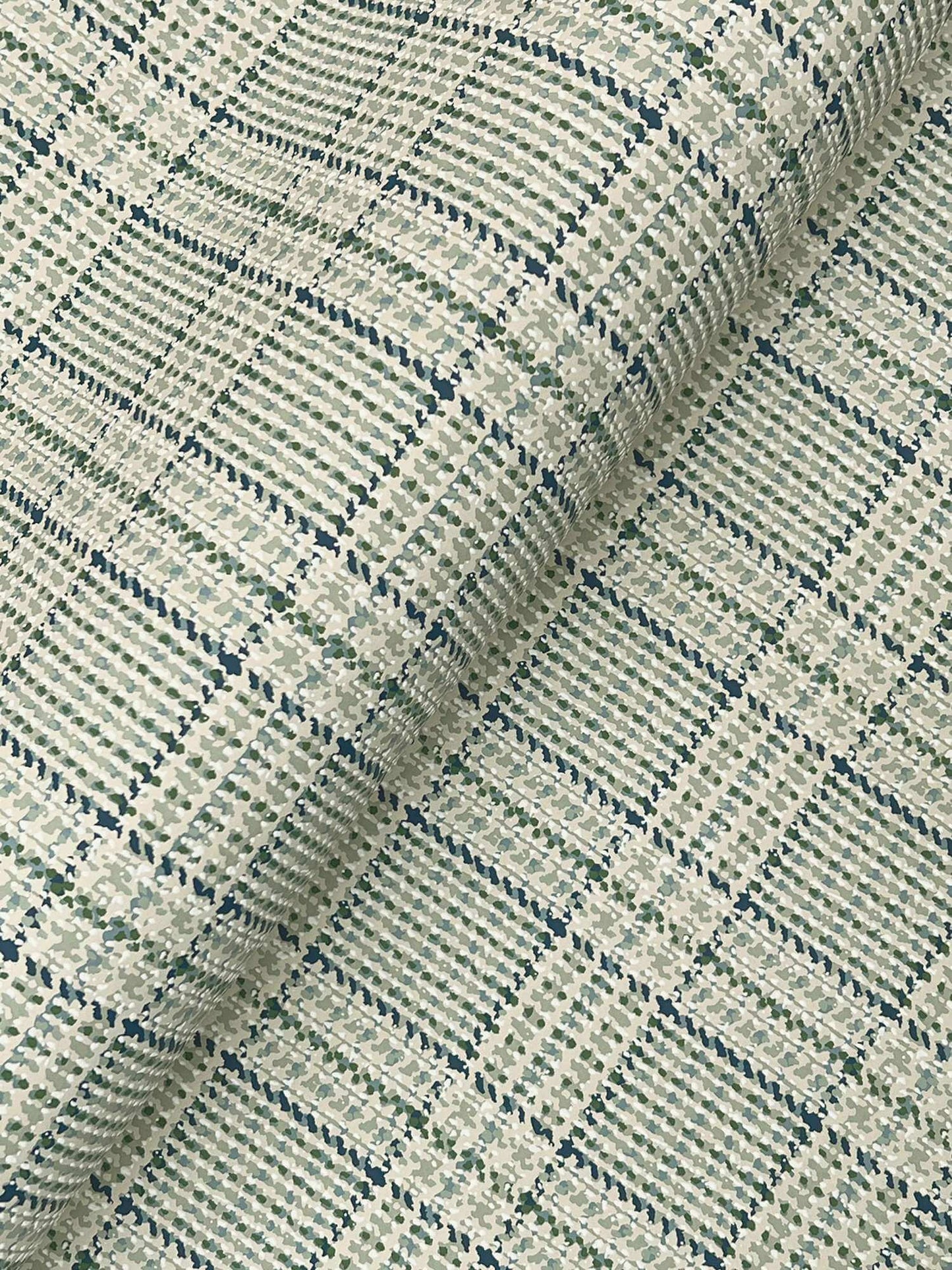 Ronald Redding Private Reserve Harrington Plaid Wallpaper - Green