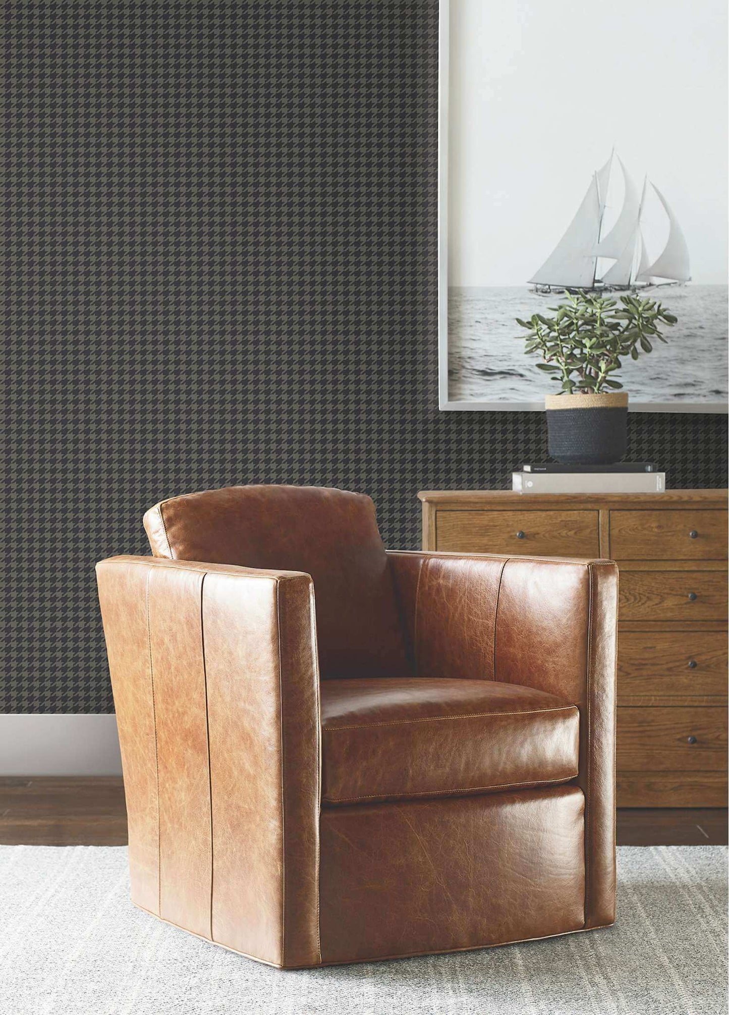 Ronald Redding Private Reserve Watson Wallpaper - Black