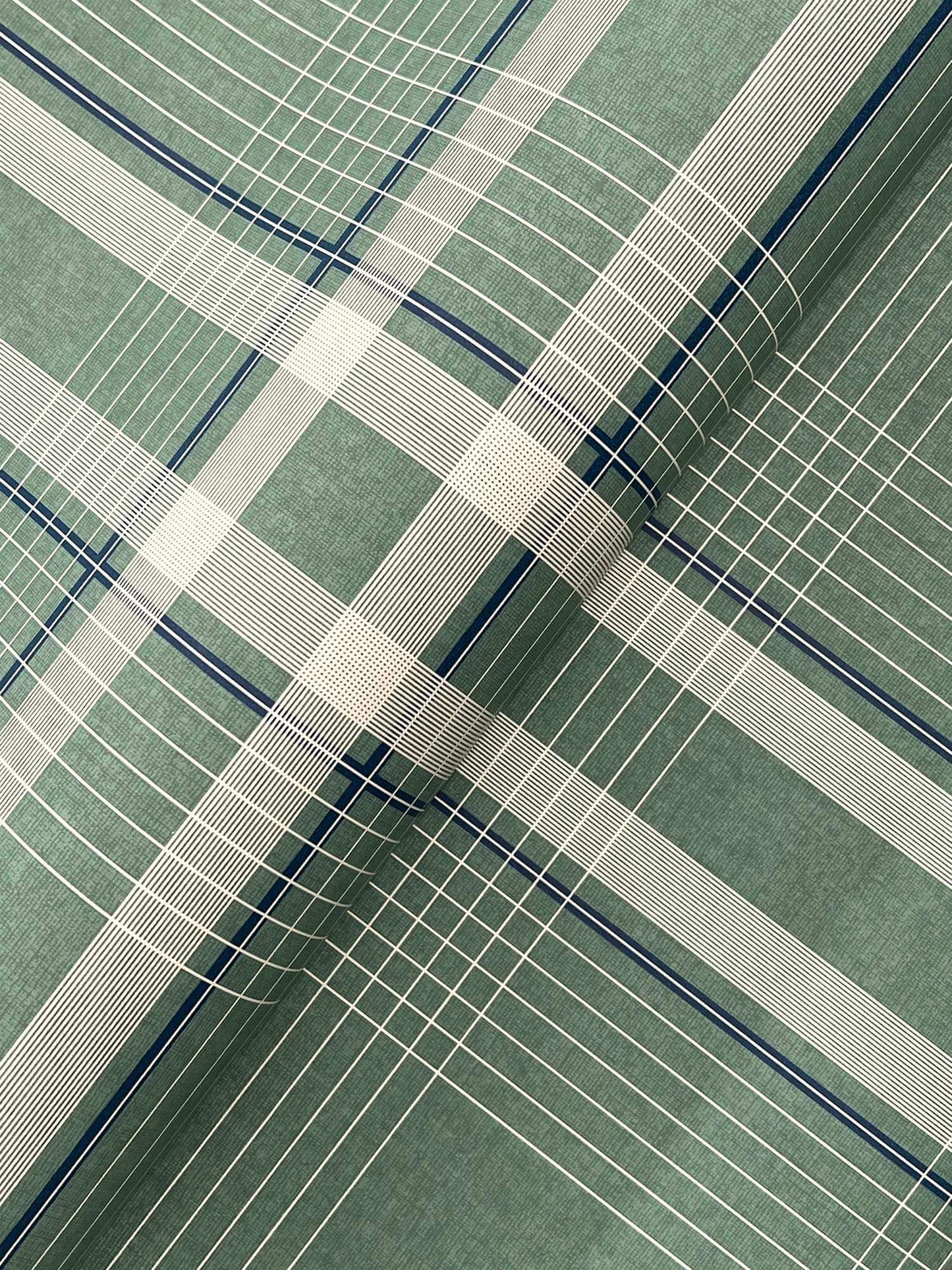 Ronald Redding Private Reserve Country Club Plaid Wallpaper - Green