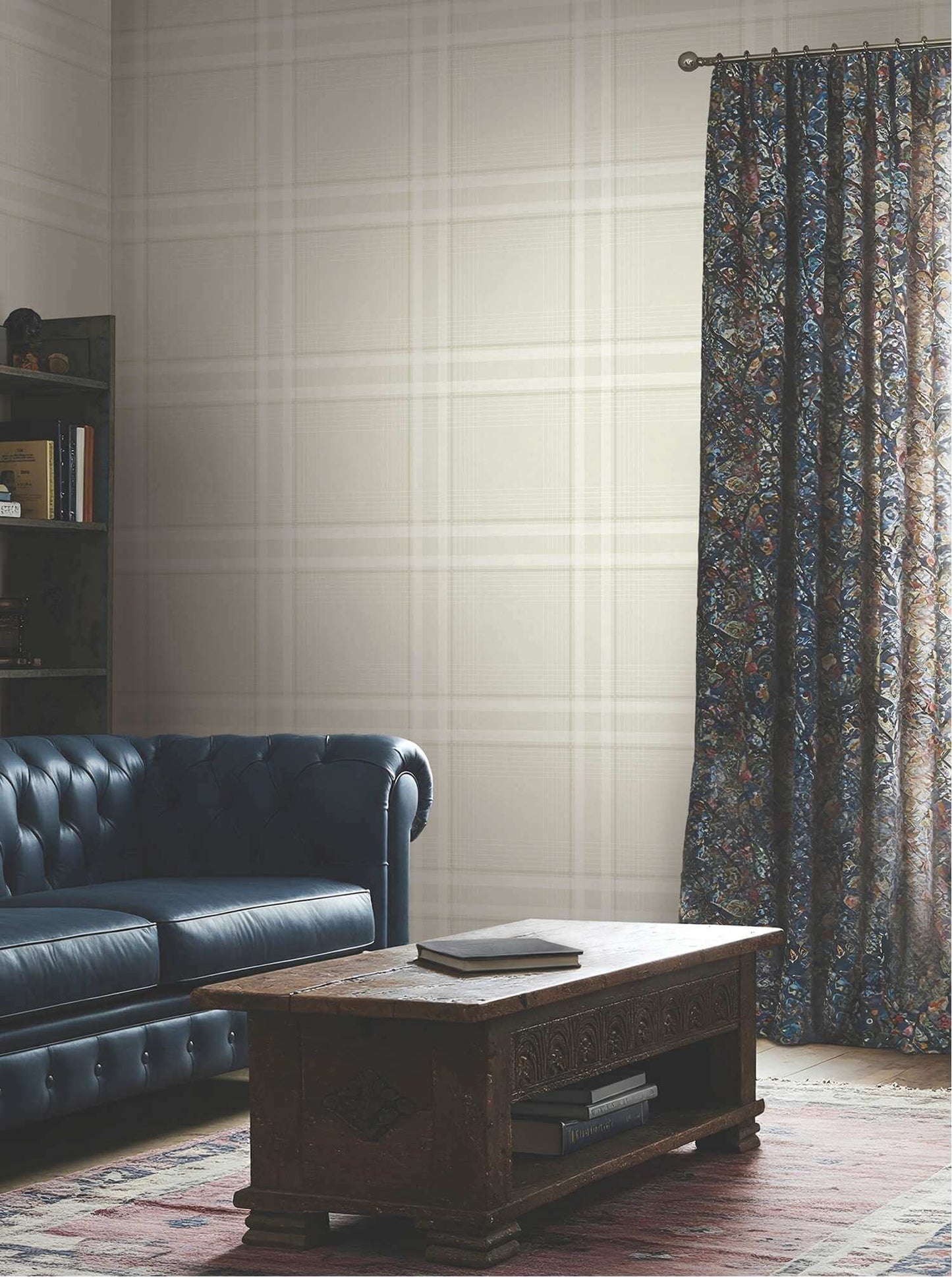 Ronald Redding Private Reserve Country Club Plaid Wallpaper - Dove