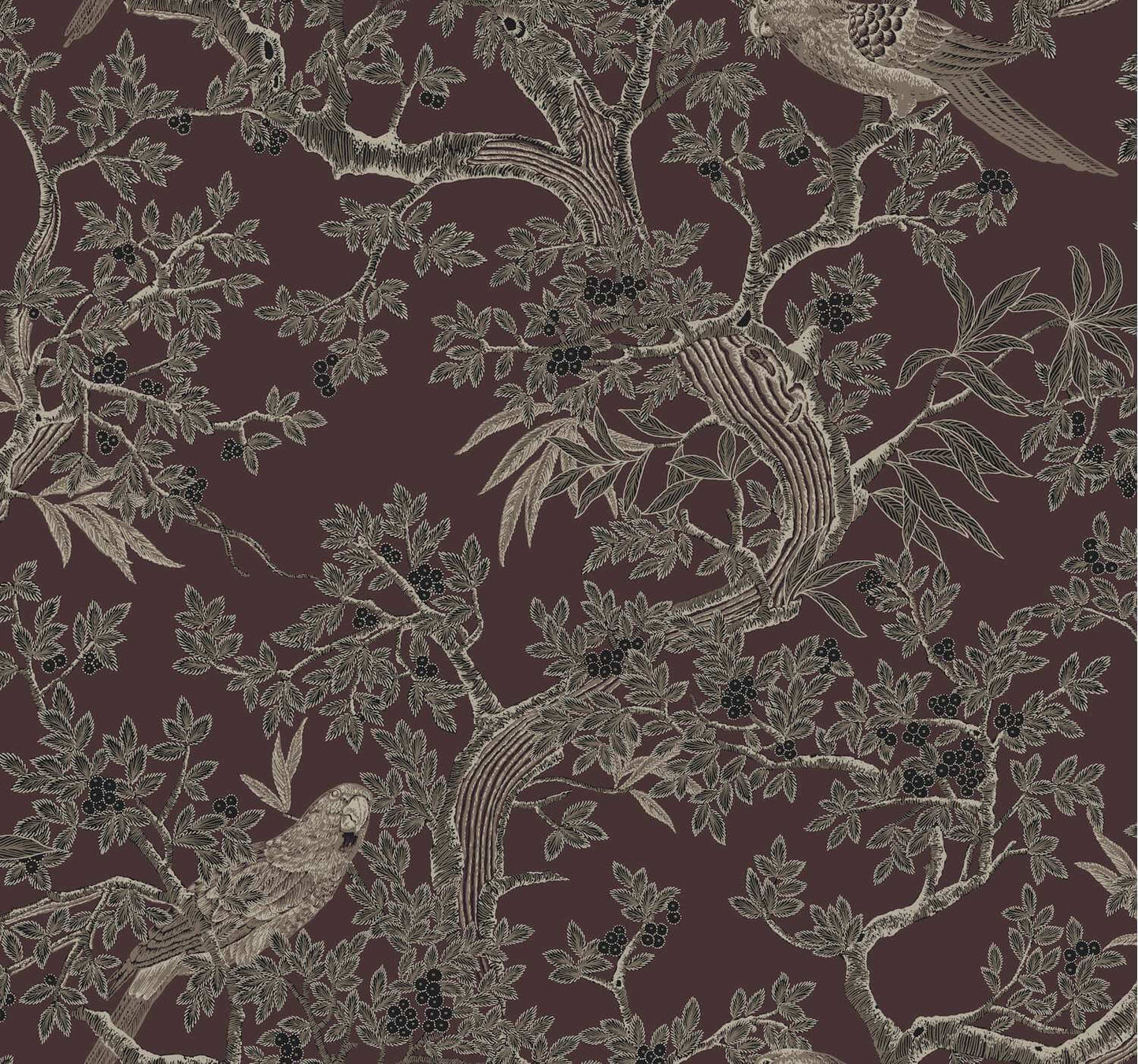 Ronald Redding Private Reserve Regal Ridge Wallpaper Sample - Plum