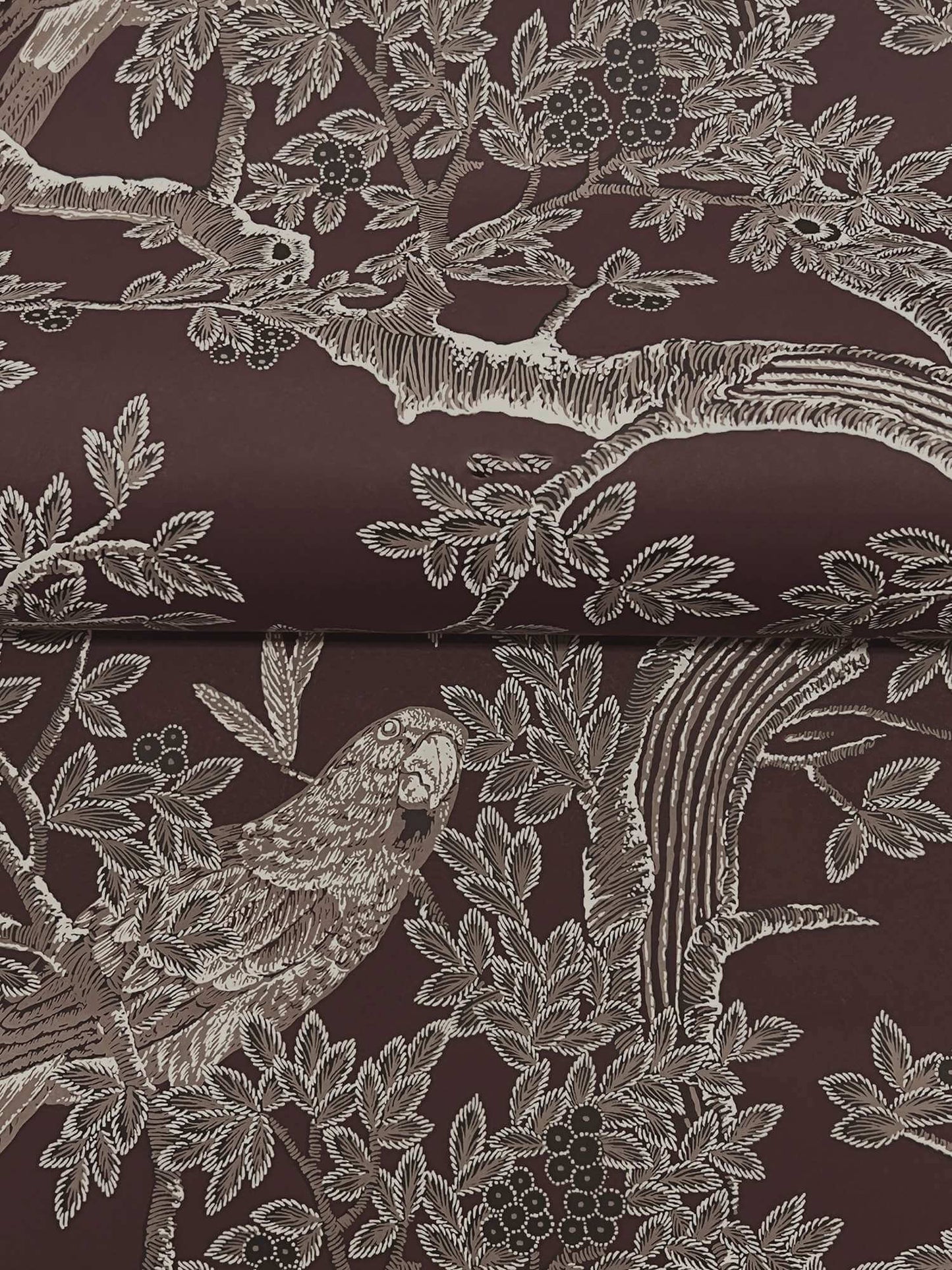 Ronald Redding Private Reserve Regal Ridge Wallpaper Sample - Plum