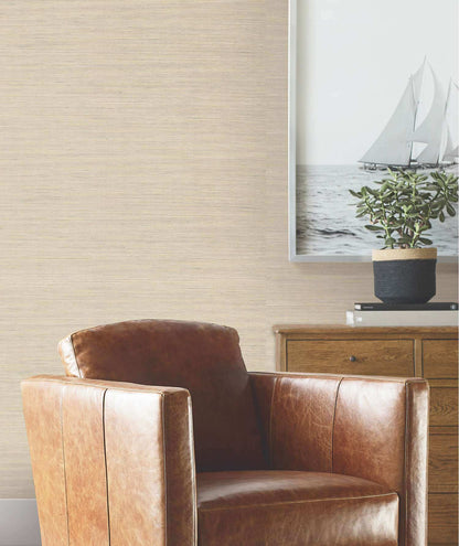 Ronald Redding Private Reserve Warwick Wallpaper Sample - Beige
