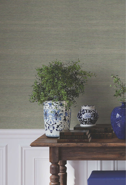Ronald Redding Private Reserve Warwick Wallpaper Sample - Moss