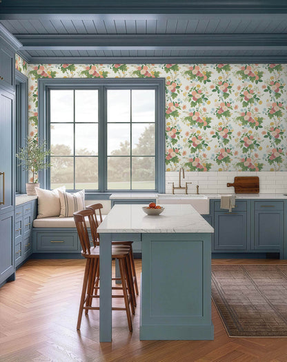 Rifle Paper Co. Dahlia Wallpaper Sample - Cream