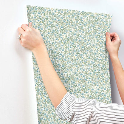 Rifle Paper Co. Sylvie Wallpaper - Blue