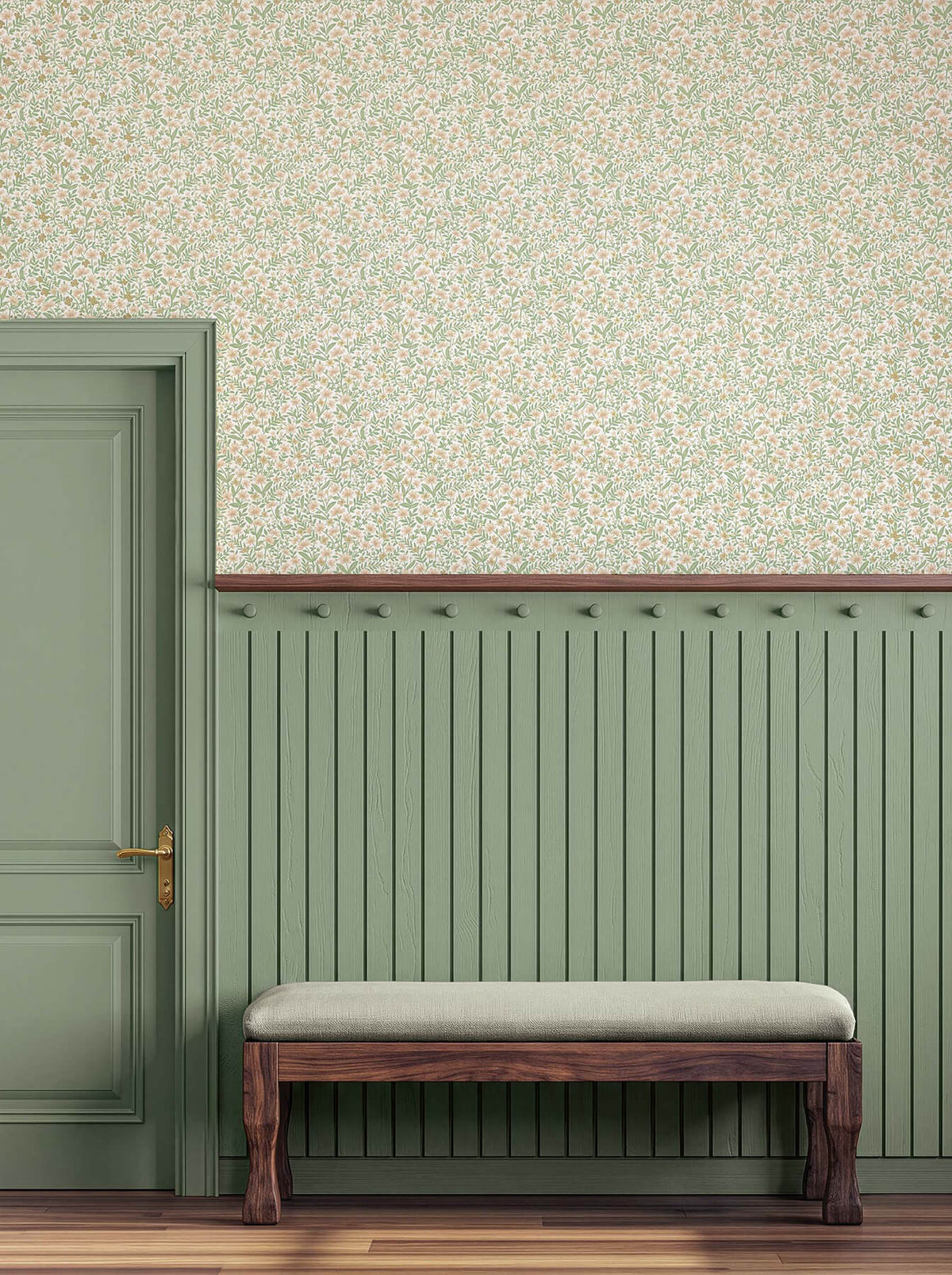 Rifle Paper Co. Sylvie Wallpaper Sample - Blush