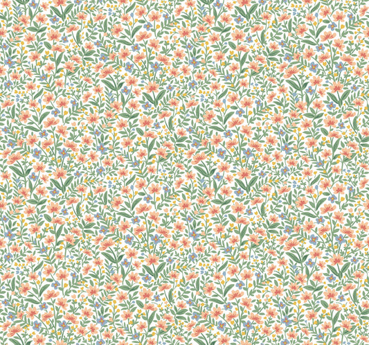 Rifle Paper Co. Sylvie Wallpaper - Rose Multicolor