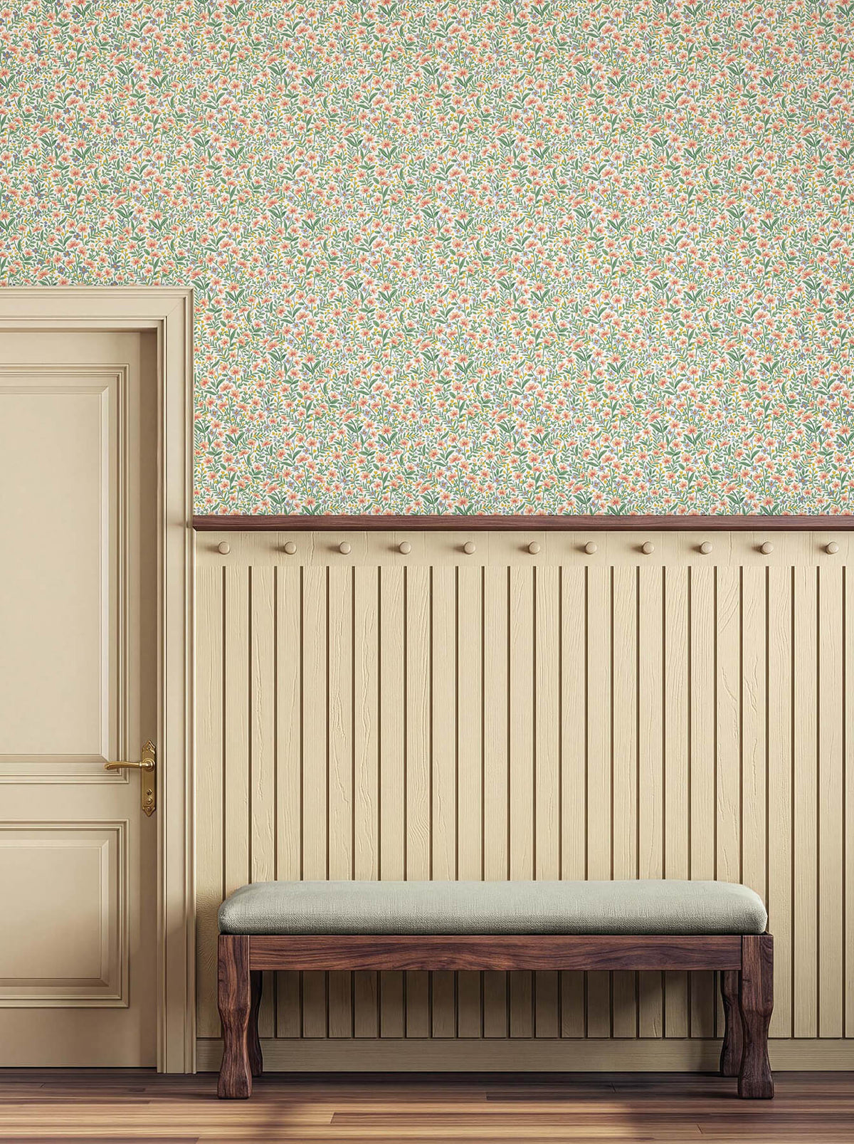 Rifle Paper Co. Sylvie Wallpaper Sample - Rose Multi