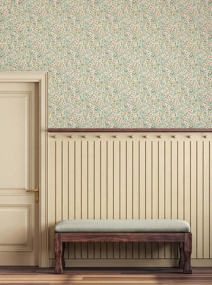 Rifle Paper Co. Sylvie Wallpaper Sample - Rose Multi