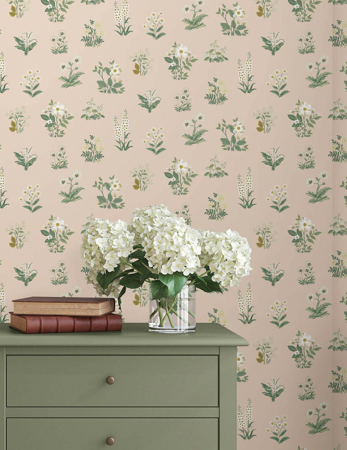 Rifle Paper Co. Botanical Wallpaper Sample - Blush