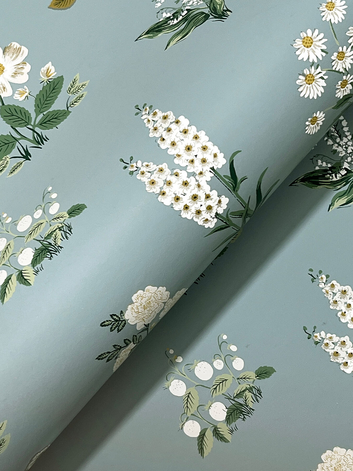 Rifle Paper Co. Botanical Wallpaper Sample - Slate