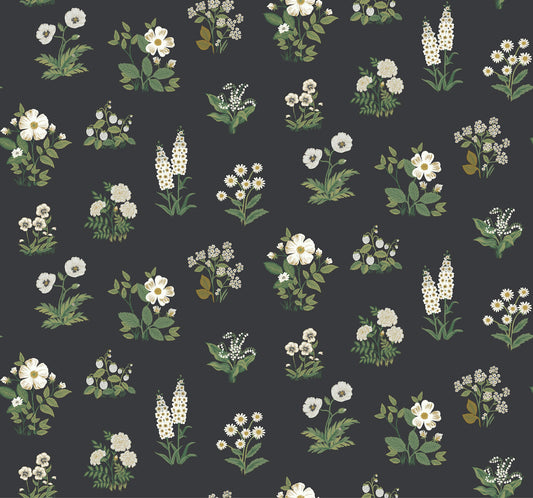 Rifle Paper Co. Botanical Wallpaper - Black