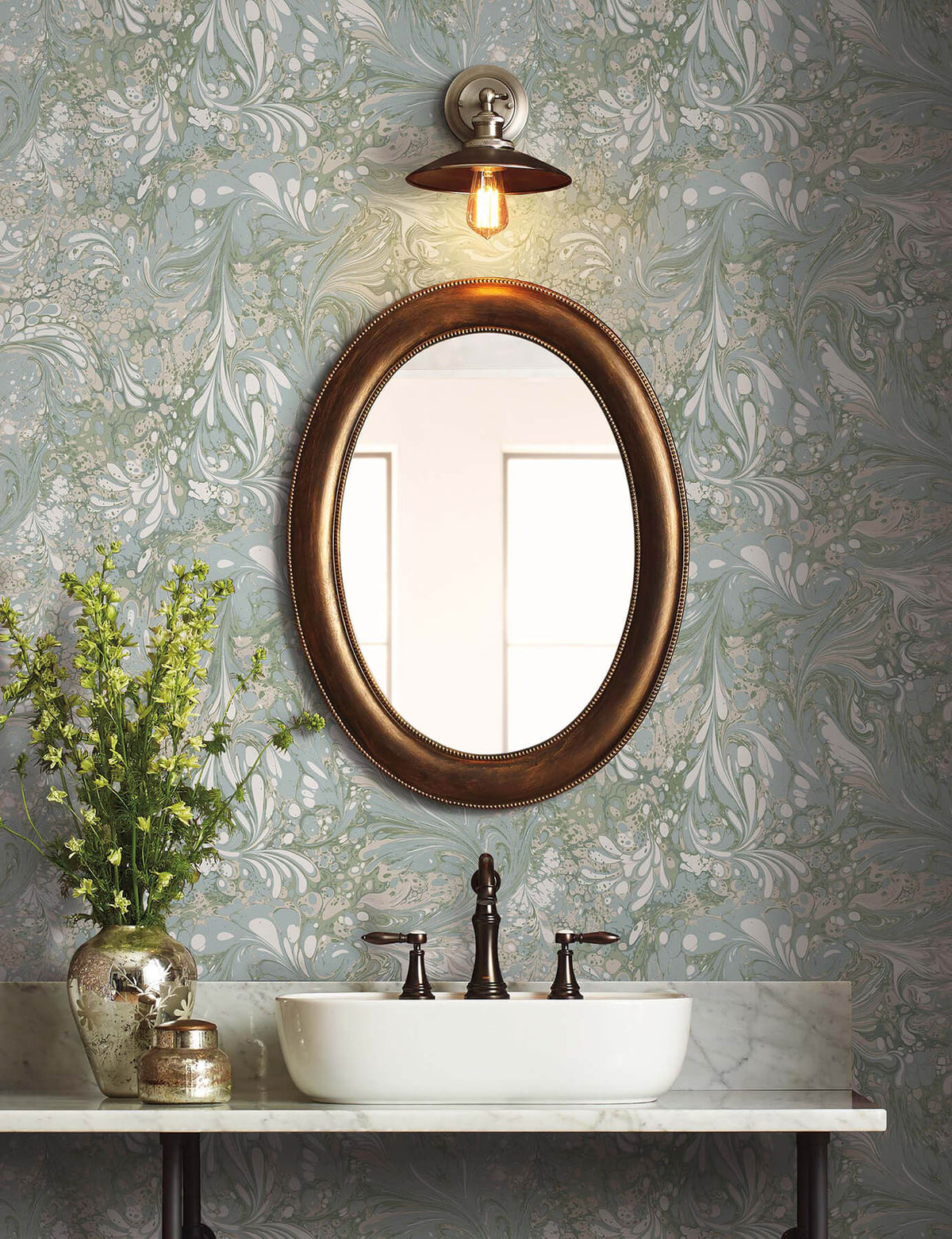 Rifle Paper Co. Florence Wallpaper - Blue