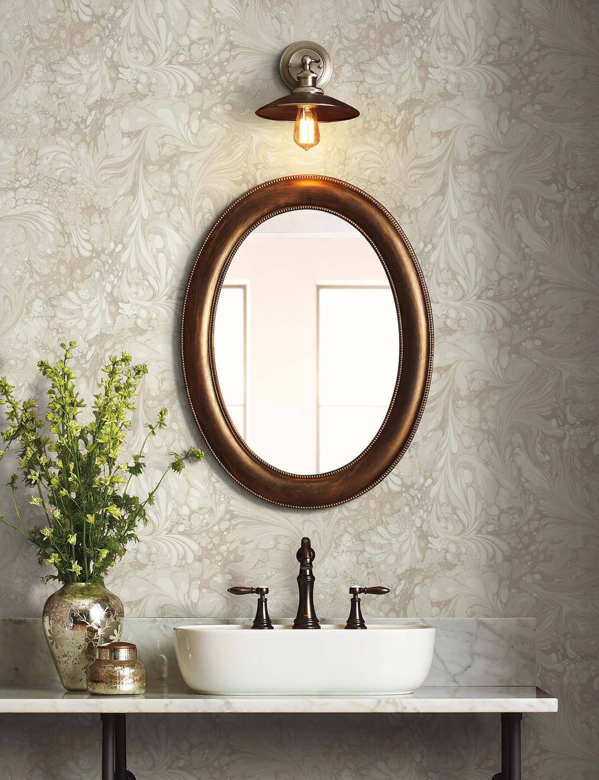 Rifle Paper Co. Florence Wallpaper Sample - Linen
