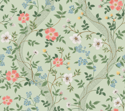 Rifle Paper Co. Waverly Wallpaper - Mint