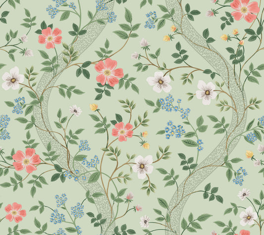Rifle Paper Co. Waverly Wallpaper - Mint