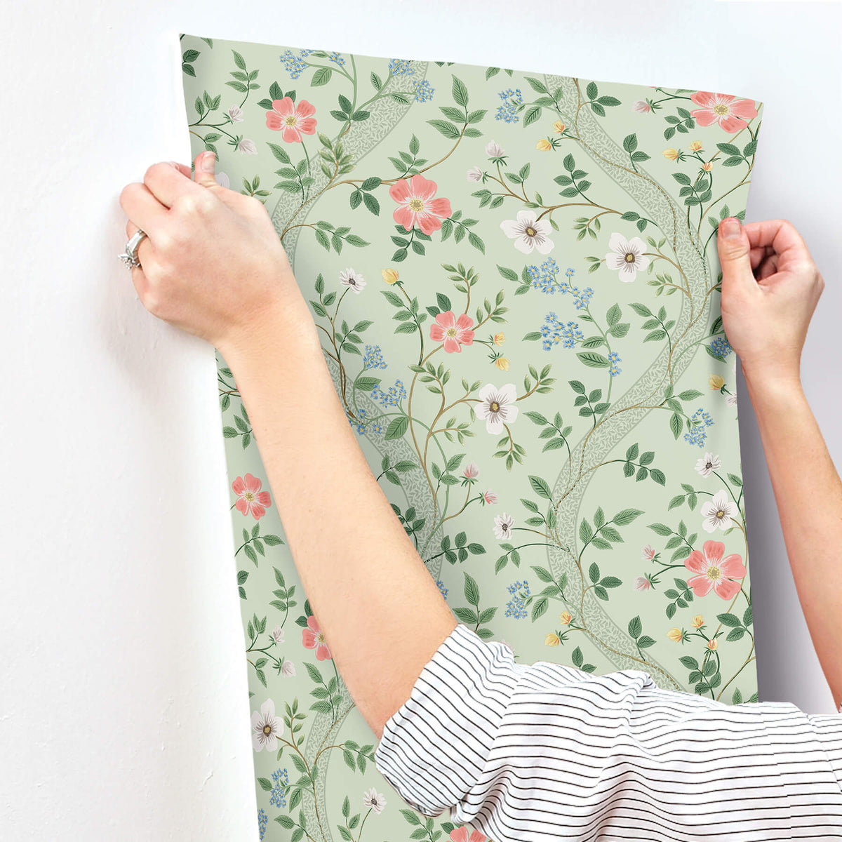 Rifle Paper Co. Waverly Wallpaper - Mint