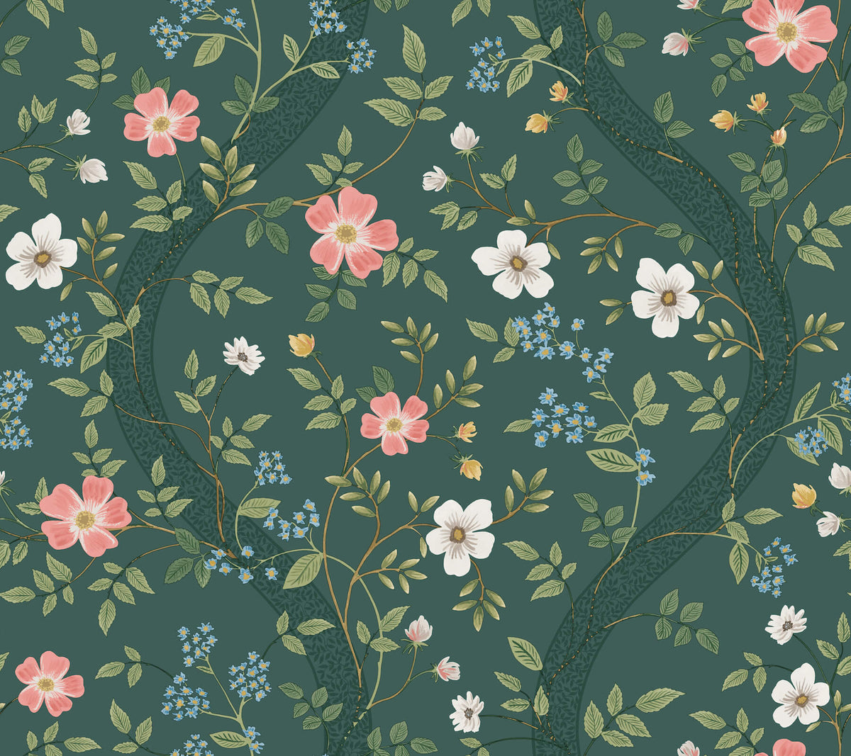 Rifle Paper Co. Waverly Wallpaper - Emerald