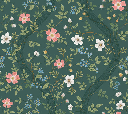 Rifle Paper Co. Waverly Wallpaper - Emerald