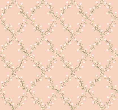 Rifle Paper Co. Bellflower Wallpaper Sample - Rose