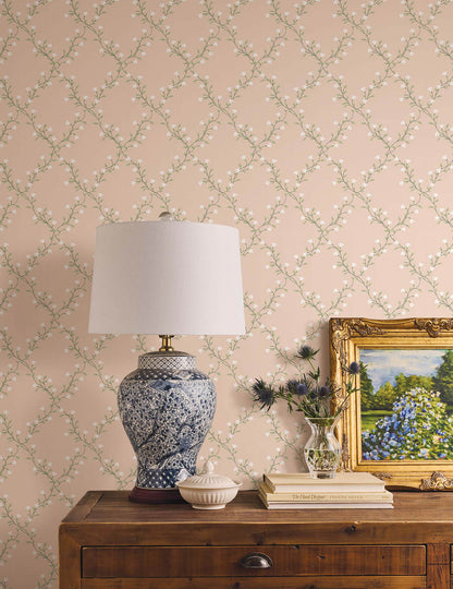 Rifle Paper Co. Bellflower Wallpaper Sample - Rose